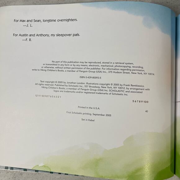 Froggy’s Sleepover by Jonathan London 2005 Paperback - GOOD - Picture 4 of 8